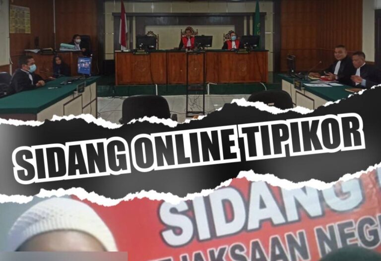Sidang Online Perkara Tipikor Anggaran Dana Desa Kepenghuluan Panipahan