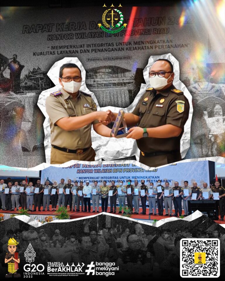 PENANDATANGANAN PERJANJIAN KERJA SAMA DENGAN BADAN PERTANAHAN NASIONAL PROVINSI RIAU