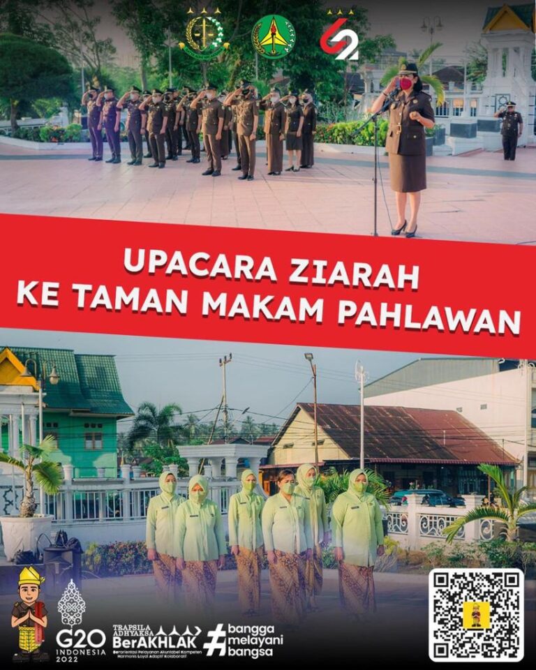Ziarah ke Taman Makam Pahlawan dalam Peringatan Hari Bhakti Adhyaksa Ke-62 dan HUT IAD Ke – XXII