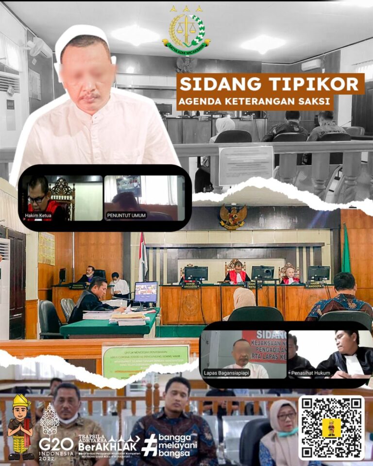 Sidang Tipikor Agenda Keterangan Saksi