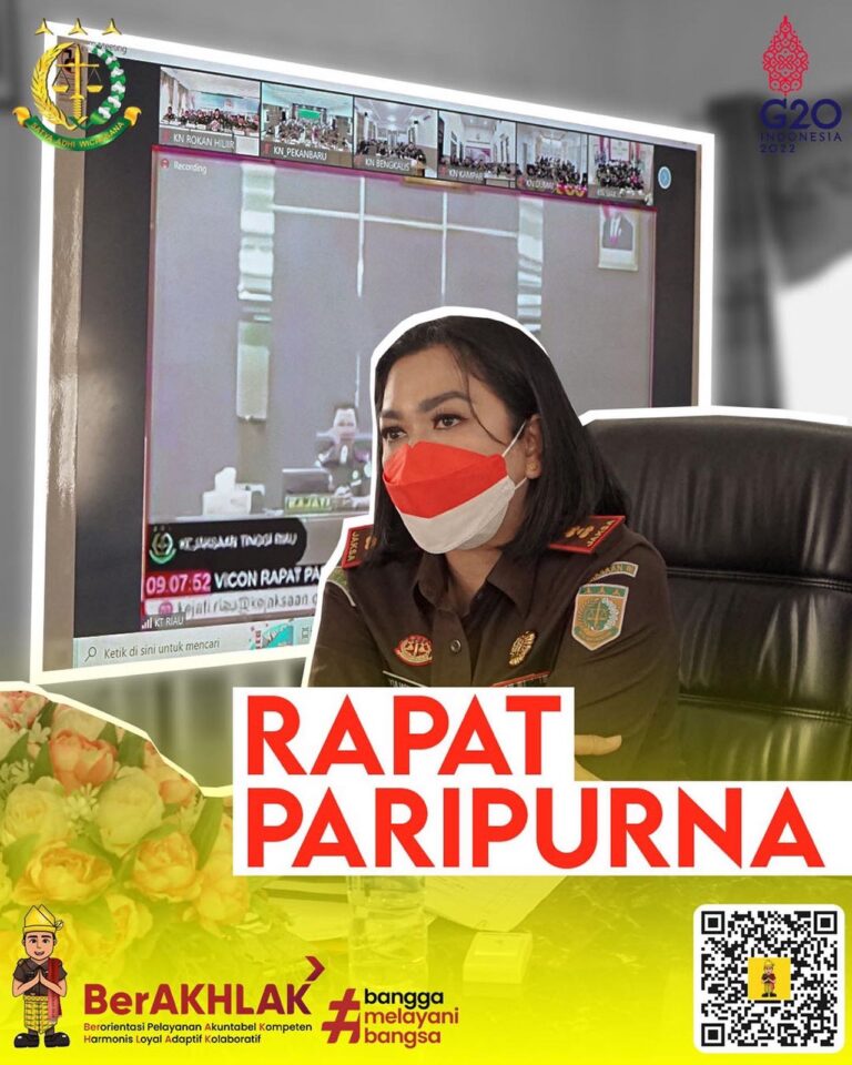 Rapat Paripurna Kejati Riau dan seluruh Kejari se-wilayah Riau