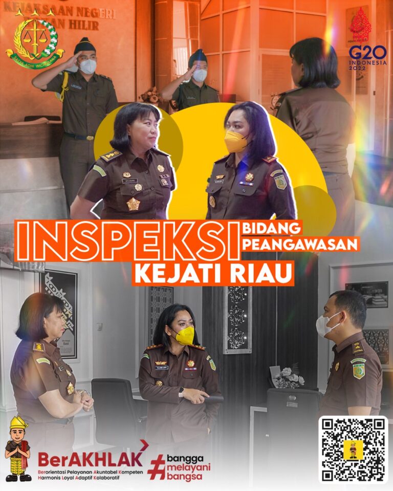 PEMANTAUAN OLEH BIDANG PENGAWASAN KEJATI RIAU DI KEJARI ROHIL TAHUN 2022