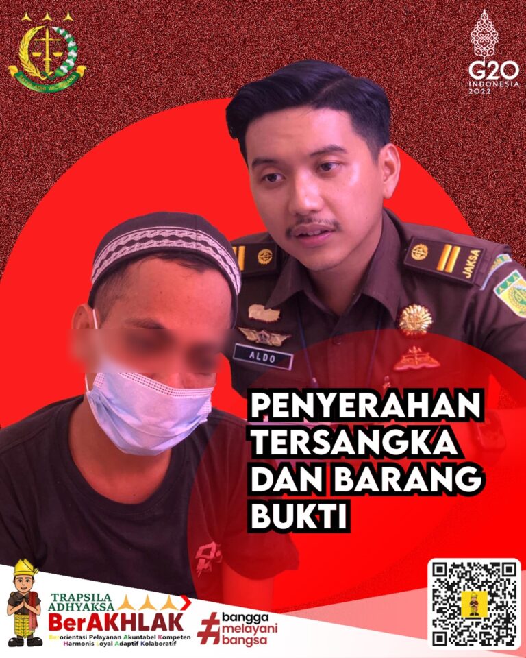 Penyerahan Tersangka dan Barang Bukti (Tahap II) dari Polres Rokan Hilir