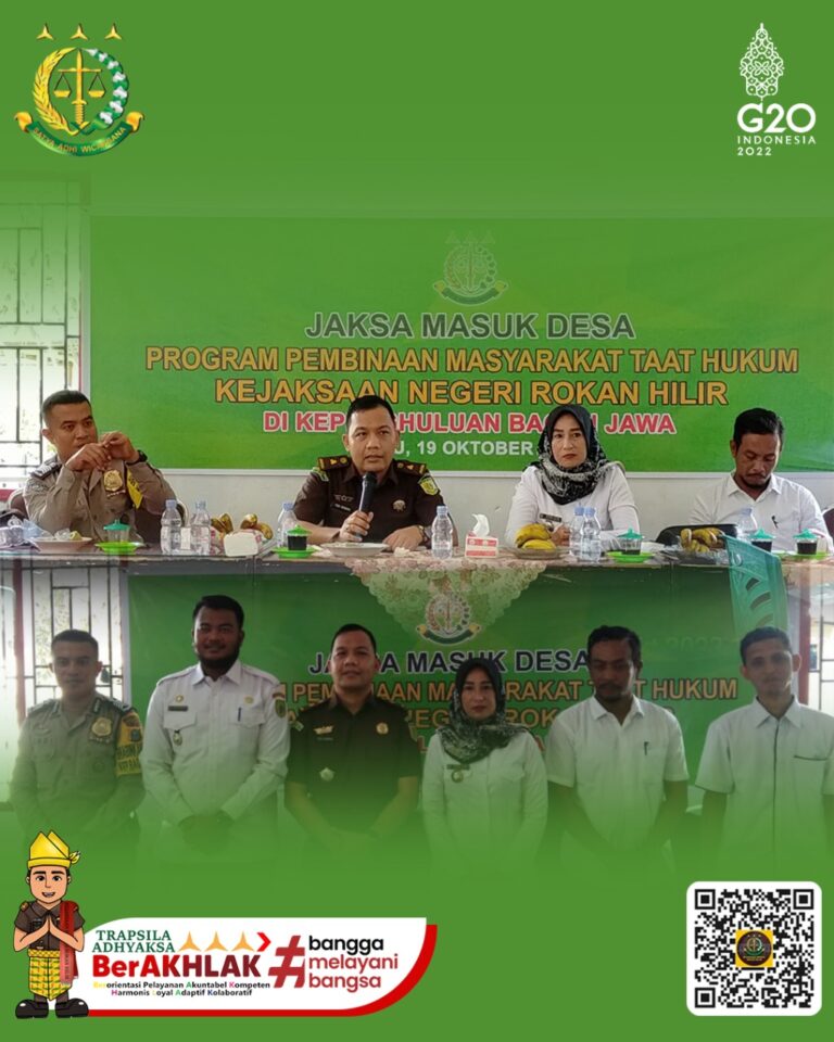 Jaksa Masuk Desa di Kepenghuluan Bagan Jawa