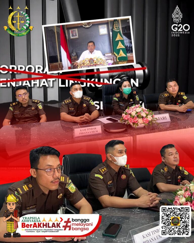 Seminar Penanganan Perkara Tindak Pidana di Bidang Perlindungan dan Pengelolaan Lingkungan Hidup secara Virtual