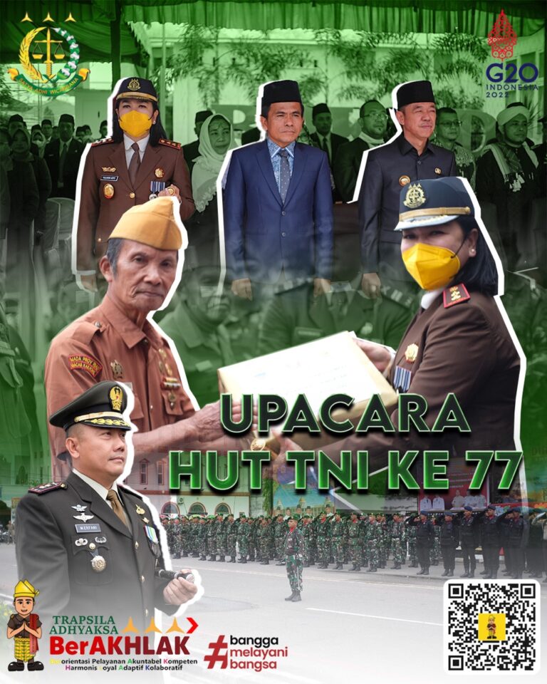 UPACARA HUT TNI KE-77 DI KAB. ROKAN HILIR