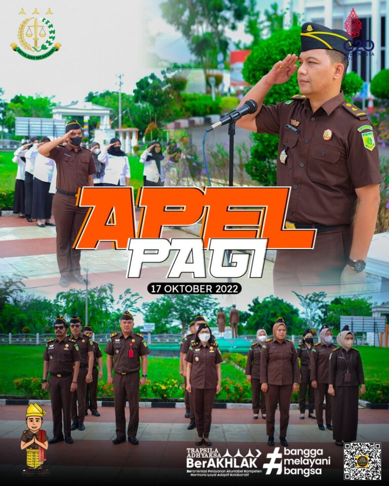 APEL PAGI – SENIN,17 OKTOBER 2022