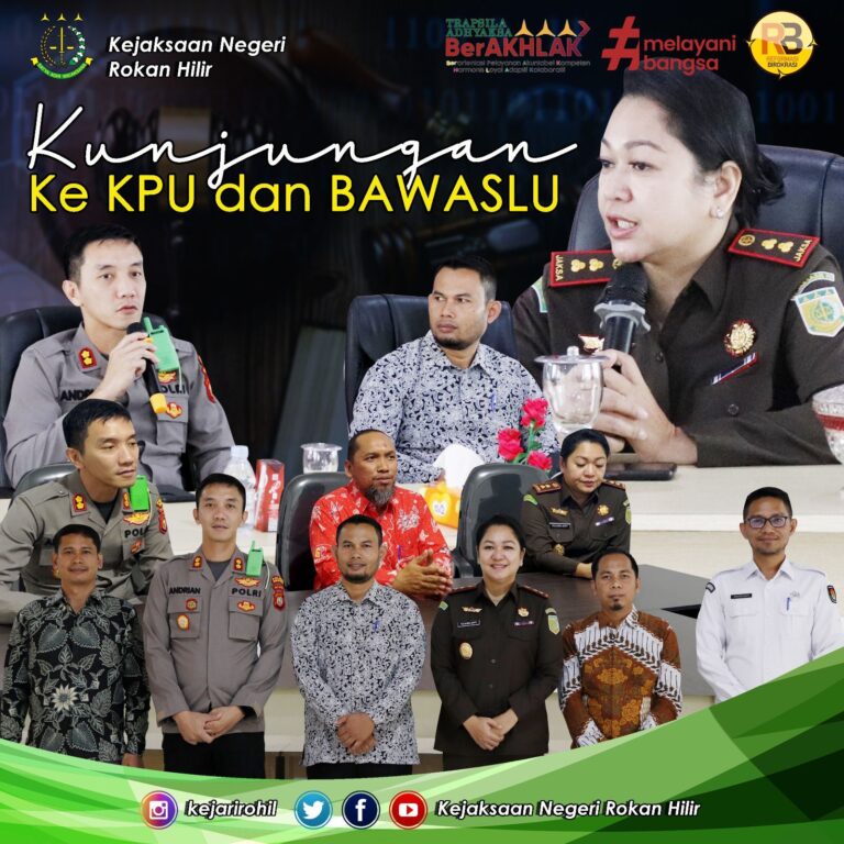 Kajari menghadiriKunjungan Silaturahmi ke KPU bersama Forkopimda Rokan Hilir