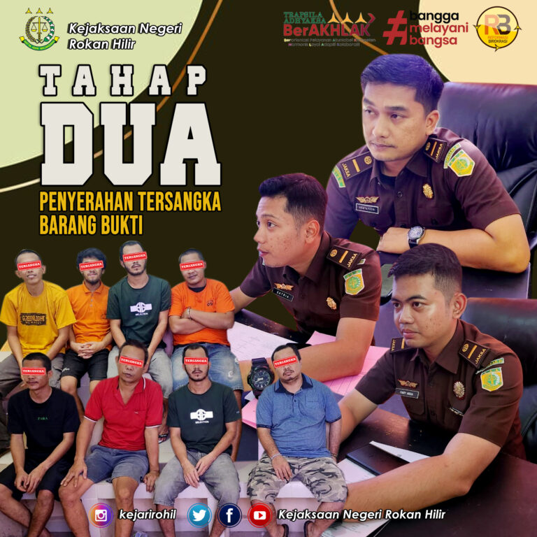 Telah dilaksanakan Penyerahan Tersangka dan Barang Bukti (Tahap ll) KEJARI ROKAN HILIR-KAMIS, 04 Januari 2024