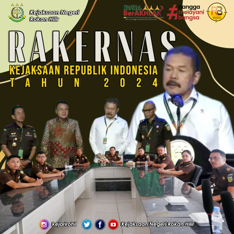Rapat Kerja Nasional (RAKERNAS) Kejaksaan Republik Indonesia Tahun 2024 secara virtual-SELASA, 09 Januari 2024