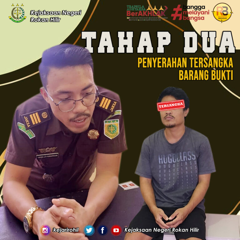 Telah dilaksanakan Penyerahan Tersangka dan Barang Bukti (Tahap ll)-RABU, 09 Januari 2024