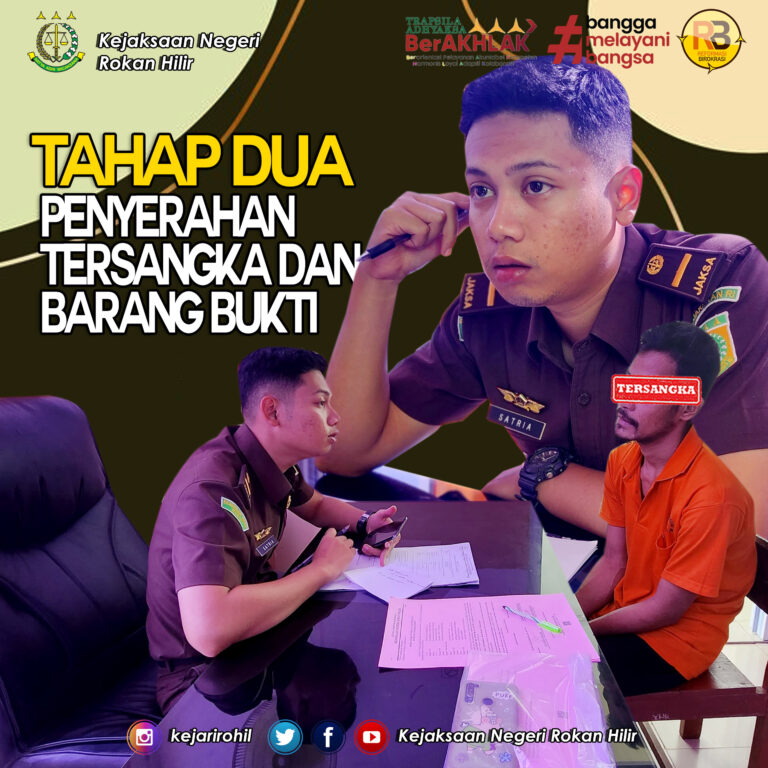 Telah dilaksanakan Penyerahan Tersangka dan Barang Bukti (Tahap ll) – SELASA 24 JANUARI 2024