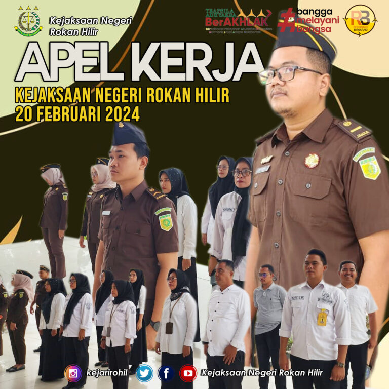 APEL PAGI Kejaksaan Negeri Rokan Hilir SELASA, 20 Februari 2024