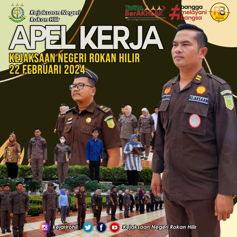 APEL PAGI Kejaksaan Negeri Rokan Hilir KAMIS, 22 Februari 2024