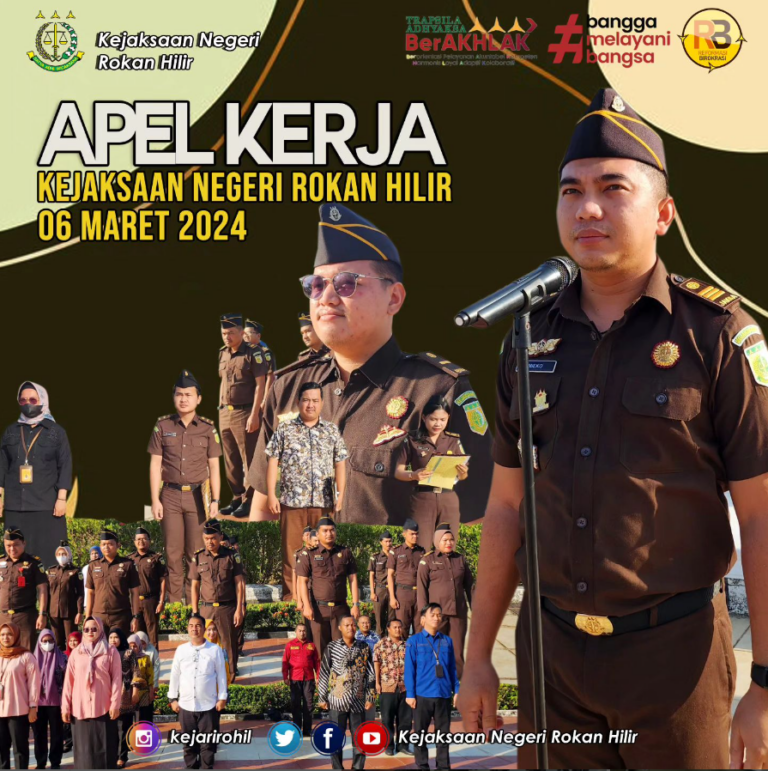 APEL PAGI KEJAKSAAN NEGERI ROKAN HILIR RABU, 06 Maret 2024