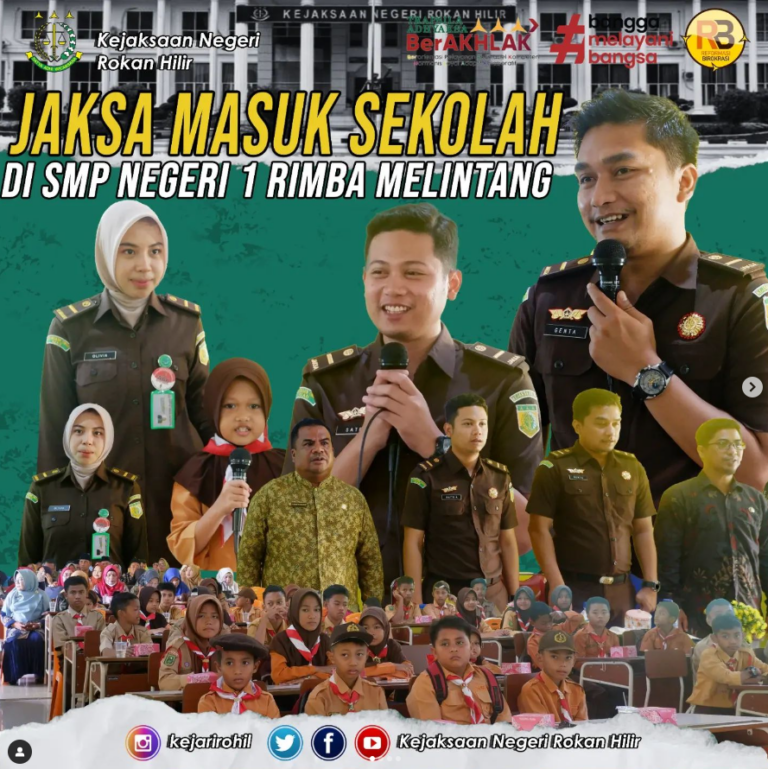 KEGIATAN JAKSA MASUK SEKOLAH DI SMP NEGERI 1 RIMBA MELINTANG
