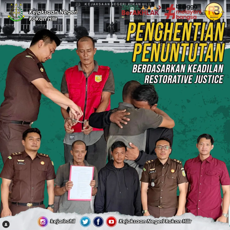 Penghentian Penuntutan Berdasarkan Keadilan Restoratif