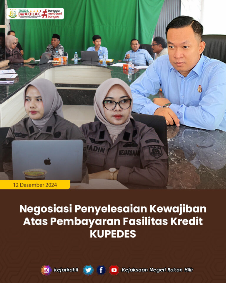 Negosiasi Penyelesaian Kewajiban Atas Pembayaran Fasilitas Kredit KUPEDES
