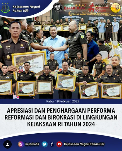 APRESIASI DAN PENGHARGAAN PERFORMA REFORMASI DAN BIROKRASI DI LINGKUNGAN KEJAKSAAN RI TAHUN 2024.