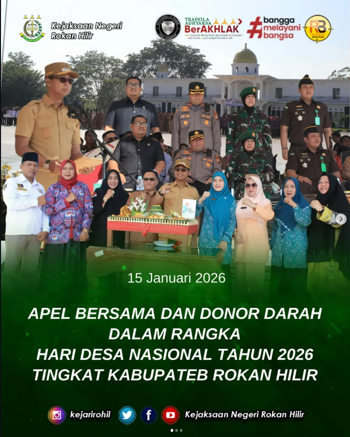 Apel Bersama dan Donor Darah dalam rangka Hari Desa Nasional Tahun 2026