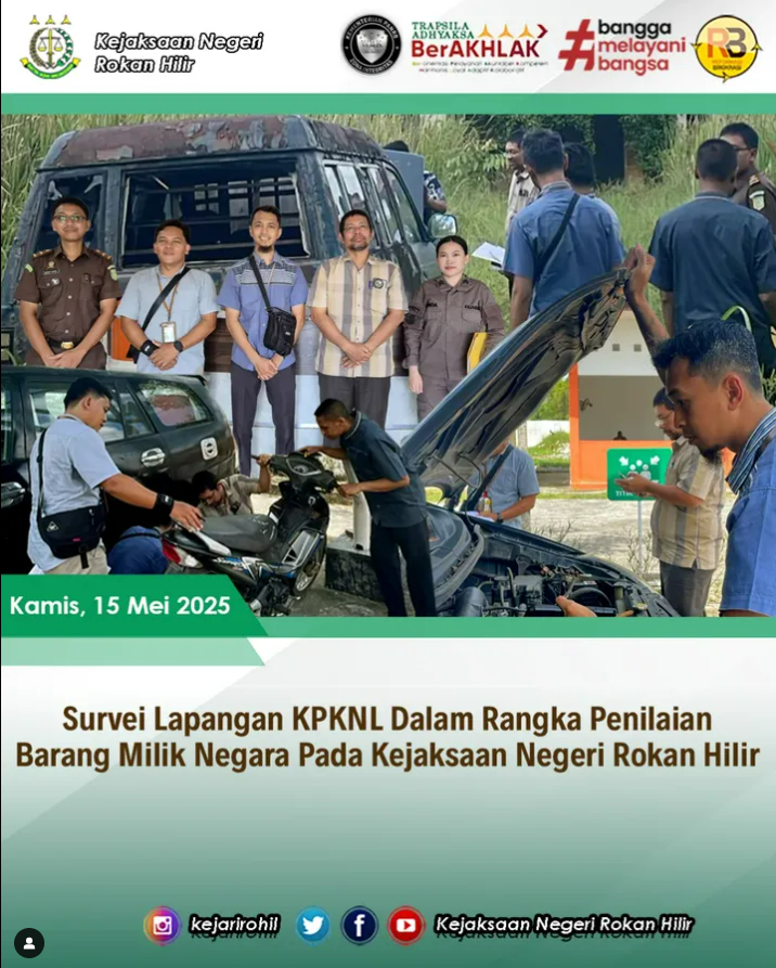 Survei lapangan KPKNL dalam rangka Penilaian Barang Milik Negara pada Kejaksaan Negeri Rokan Hilir