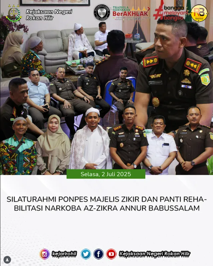 SILATURAHMI PONPES MAJELIS ZIKIR DAN PANTI REHABILITASI NARKOBA AZ-ZIKRA ANNUR BABUSSALAM
