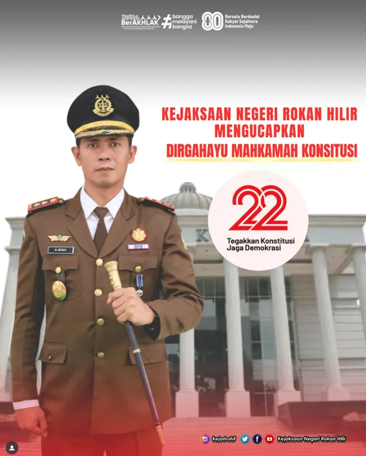 Selamat HUT Mahkamah Konstitusi ke-22 Tegakkan Konstitusi, Jaga Demokrasi