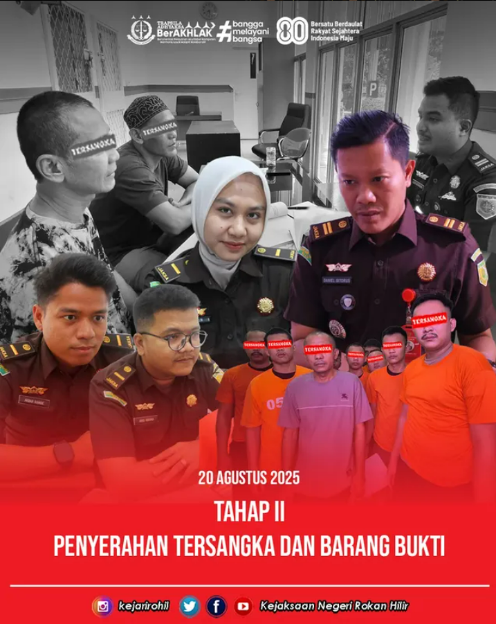 Tahap II Penyerahan Tersangka & Barang Bukti Rabu, 20 Agustus 2025