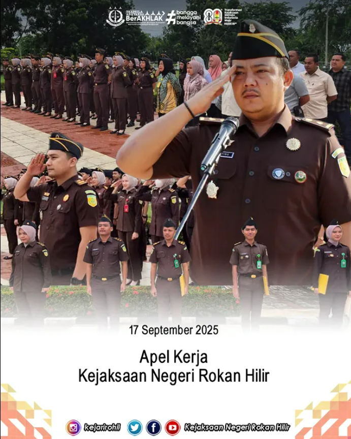 APEL PAGI KEJAKSAAN NEGERI ROKAN HILIR