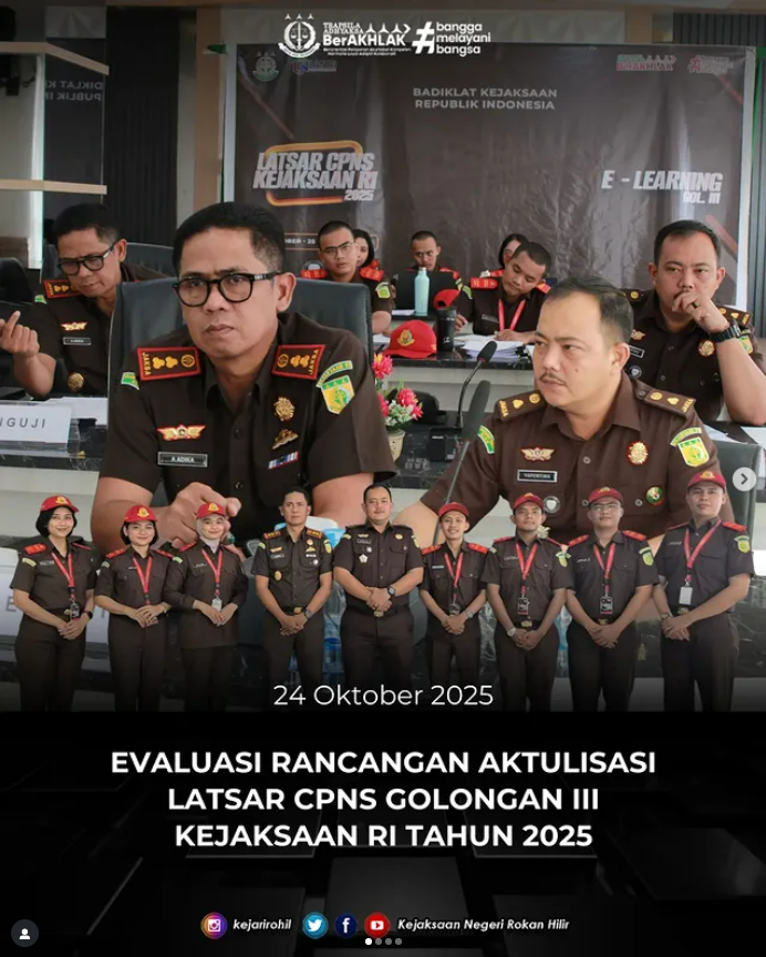 EVALUASI RANCANGAN AKTUALISASI LATSAR CPNS GOLONGAN III KEJAKSAAN RI