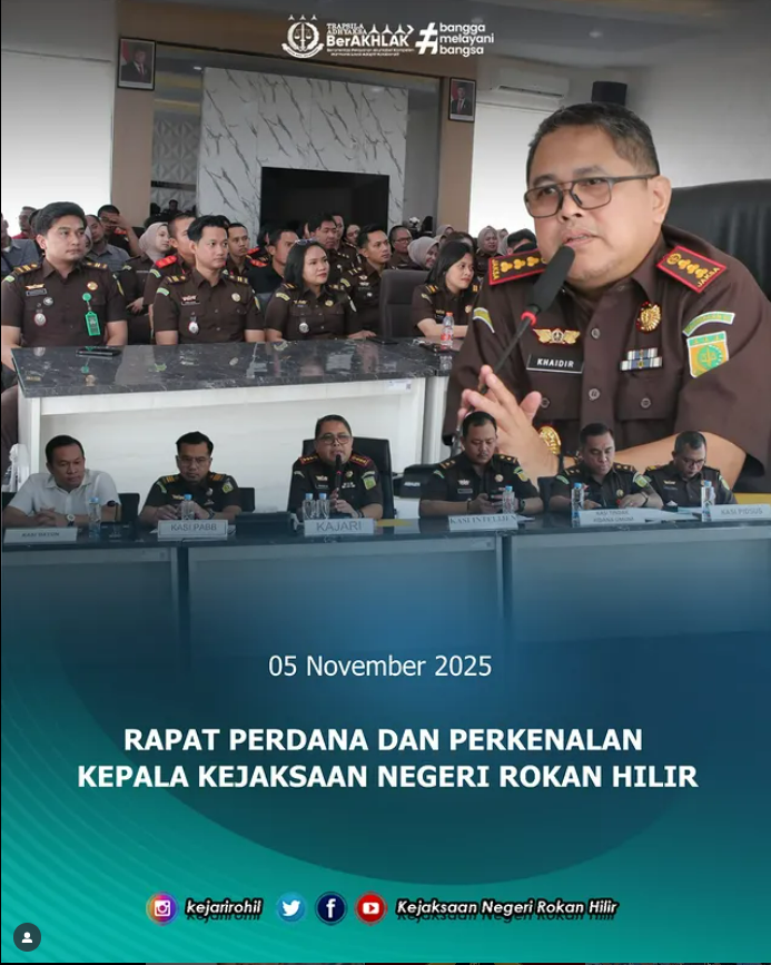 Rapat Perdana dan Perkenalan Kepala Kejaksaan Negeri Rokan Hilir