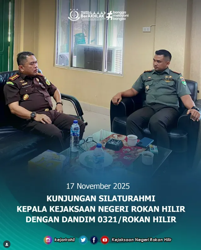 KUNJUNGAN SILATURAHMI KEPALA KEJAKSAAN NEGERI ROKAN HILIR