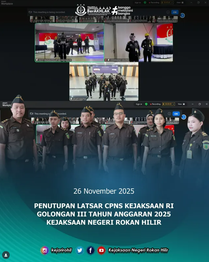 PENUTUPAN LATSAR CPNS KEJAKSAAN RI GOLONGAN III TAHUN ANGGARAN 2025