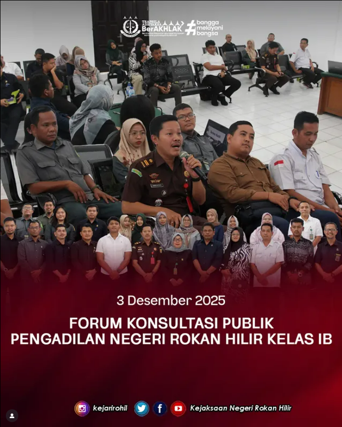 Forum Konsultasi Publik Pengadilan Negeri Rokan Hilir Kelas IB.