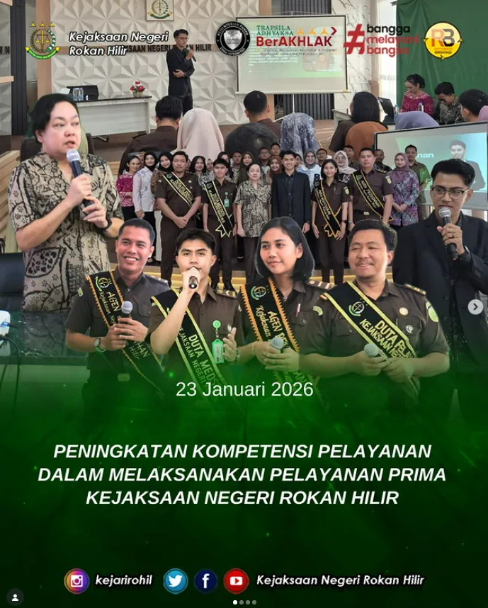 Kejaksaan Negeri Rokan Hilir melaksanakan kegiatan Peningkatan Kompetensi Aparatur dalam Melaksanakan Pelayanan Prima