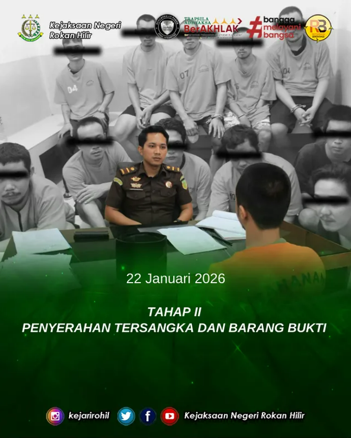 Tahap dua pidana umum – Kamis, 22 Januari 2025
