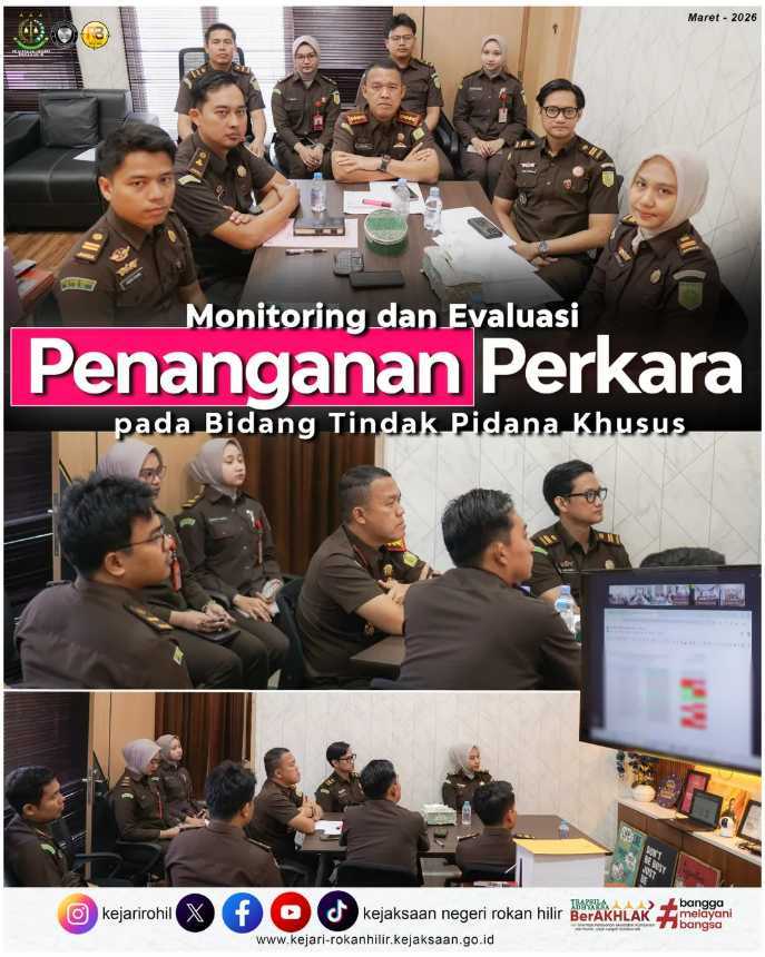 MONITORING DAN EVALUASI PENANGANAN PERKARA TINDAK PIDANA KHUSUS