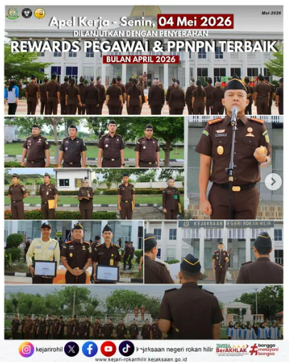 Apel Kerja Kejaksaan Negeri Rokan Hilir Senin, 4 Mei 2026