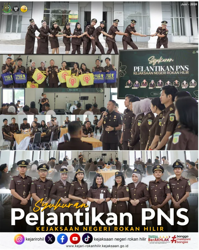 SYUKURAN PEGAWAI NEGERI SIPIL DAN JABATAN FUNGSIONAL ANGKATAN 25 KEJAKSAAN NEGERI ROKAN HILIR